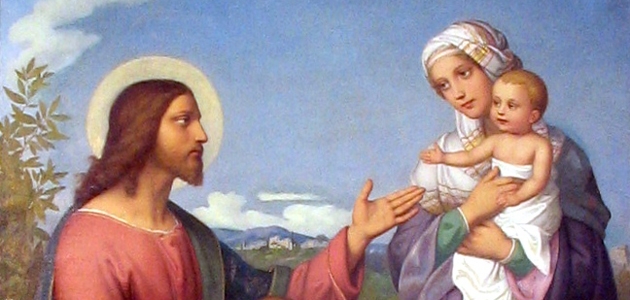 Jesus als Kinderfreund - Marie Ellenrieder 630x300. Foto: Wikimedia Commons