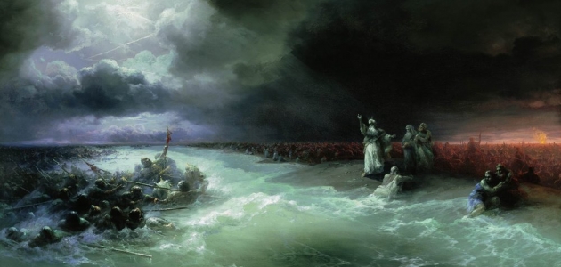 Passage of the Jews through the Red Sea - Aivazovsky