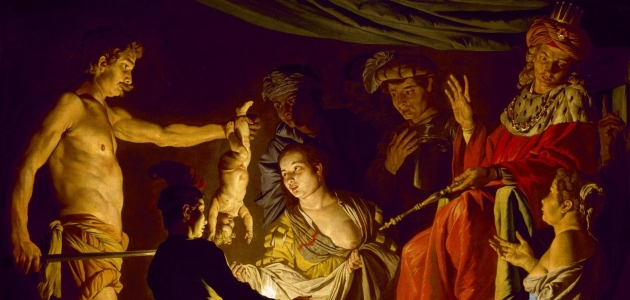 Salomos dom. Maleri af Matthias Stom.