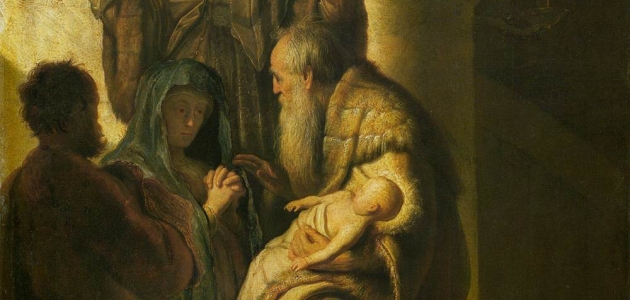 "Simeon and Anna Recognize the Lord in Jesus" - Rembrandt