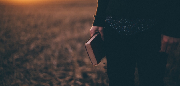 Bibel, hånd, mand