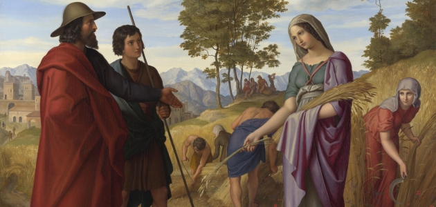 Ruths Bog. Maleria af Julius Schnorr von Carolsfeld, ca. 1828. Kilde: Wikimedia Commons.