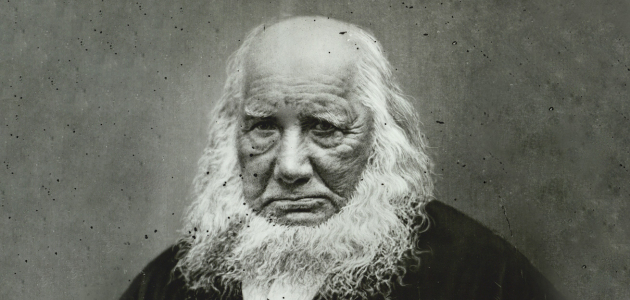 Grundtvig. Fotografi af Christian Adolph Barfod Lønborg, 1872. Det Kgl. Biblioteks billedsamling.