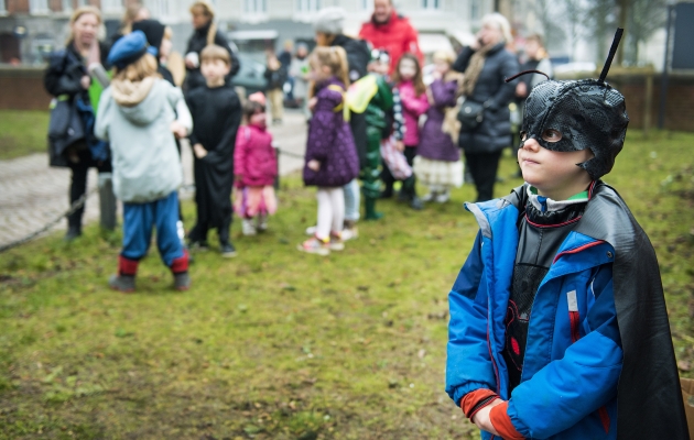 Antboy er også mødt op til fastelavnsfejring. Foto: Søren Bidstrup/Scanpix.