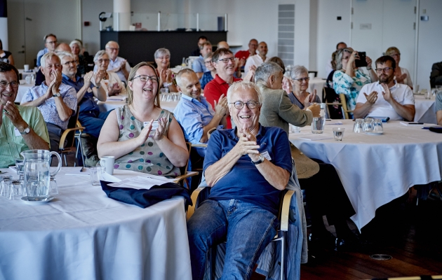 Grin i salen, Repræsentantskabsmøde 2018. Foto: Carsten Lundager. 