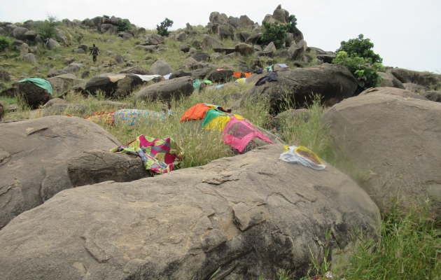 Forladt landsby hærget af Boko Hara, Cameroun. Foto: UBS