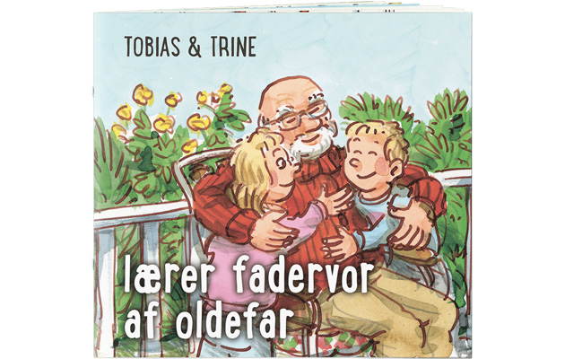 Tobias og Trine lærer fadervor af oldefar