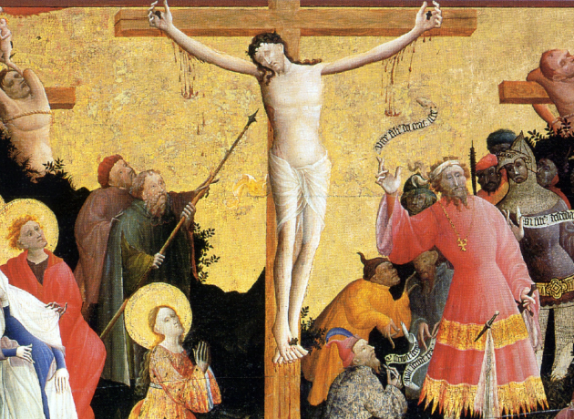 Legenden om Longinus er baseret på Johannesevangeliet 19,34. Her beskrives det, hvordan den romerske soldat Longinus stak Jesus i siden, mens han hang på korset. Foto: Wikimedia Commons.