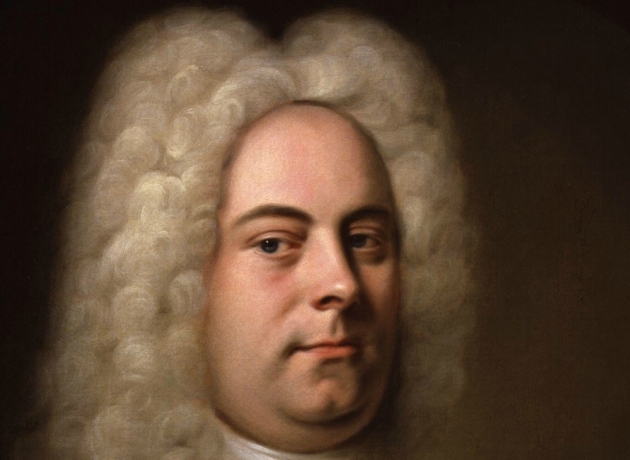 Portræt af den kendte komponist Händel.