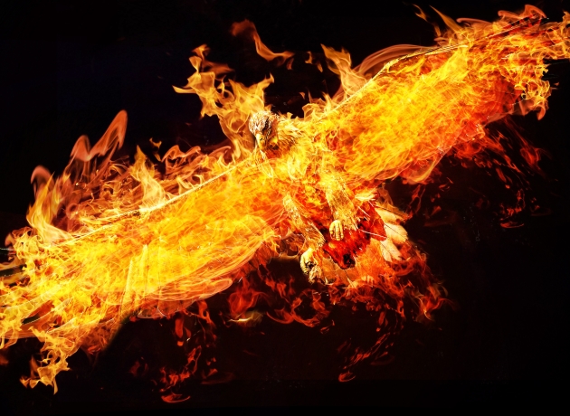 Fugl Føniks, som er et græsk fabeldyr, har op gennem historien været symbol på Jesus og genopstandelsen, i kraft af fabeldyrets evne til at lade sig genføde af sin aske. Fuglen har også symboliseret jomfruelighed og Maria, og har fungeret som symbol for livet i Paradis. Foto: Pixabay.