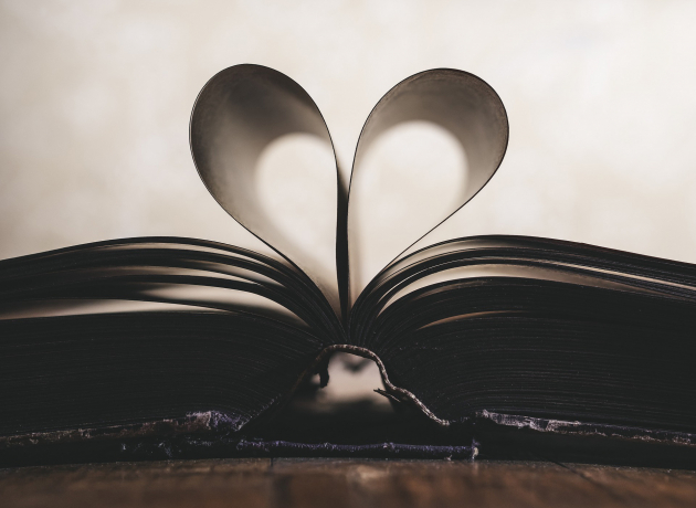 Hjerte, bog. Foto: Pixabay.