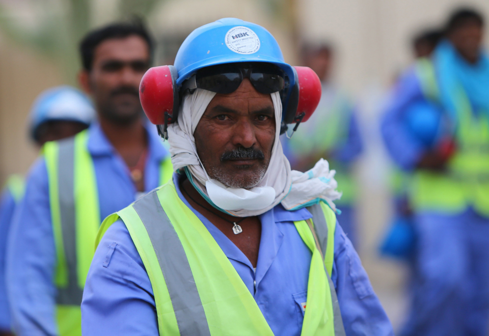 Migrantarbejdere i Qatar. Foto: Marwan Naamani/AFP/Ritzau Scanpix.