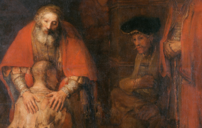 "The Return of the Prodigal Son" af Rembrandt.