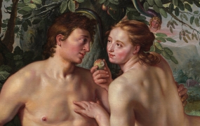 Hendrik Goltzius' "Syndefaldet" fra 1616. Fra Wikimedia. 