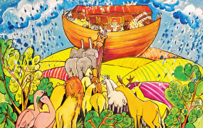 Illustration fra børnebibel til Armenien