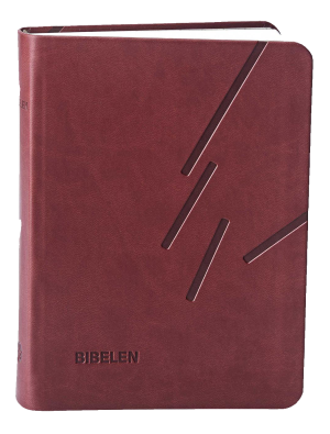 Bibelen kunstlæder bordeaux