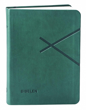 Bibelen grønt kunstlæder